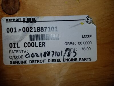 0021887101 - OIL HEAT EXCHANGER
