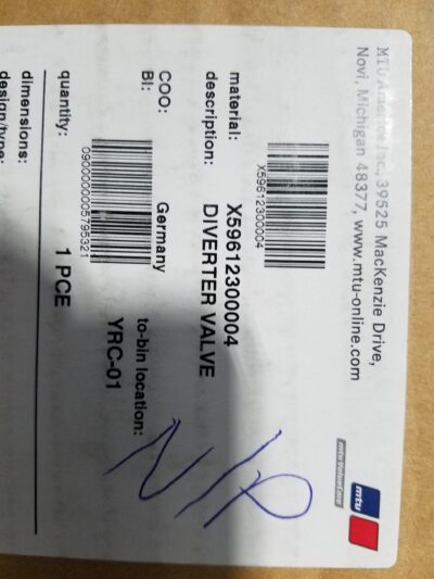 X59612300004 - DIVERTER VALVE