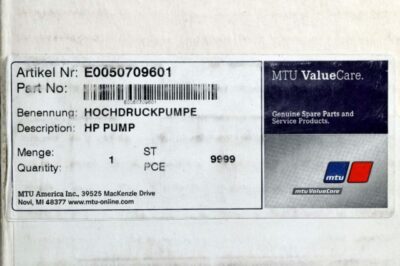 E0050709601 - INJ.PUMP - Image 3