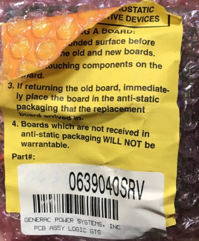 0639040SRV - CONTROL BOARD, ATS