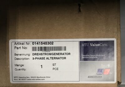 0141545302 - 3-PHASE ALTERNATOR