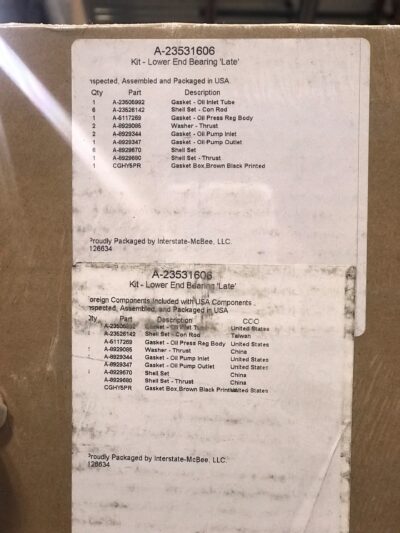 A-23531606 - KIT - LOWER END BEARING 'LATE' - Image 3