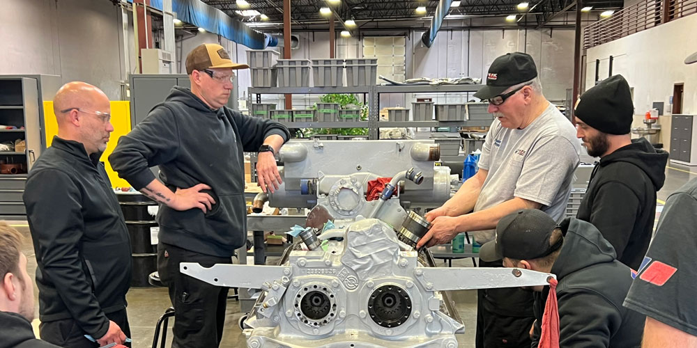 Detroit Diesel V-92 training class at MSHS PPG U